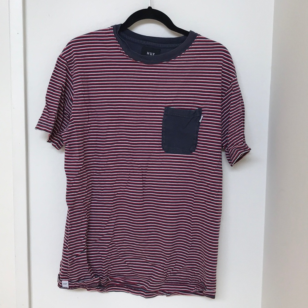 Huf short sleeve striped tee